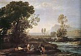 Claude Lorrain Landscape with Rest in Flight to Egypt painting